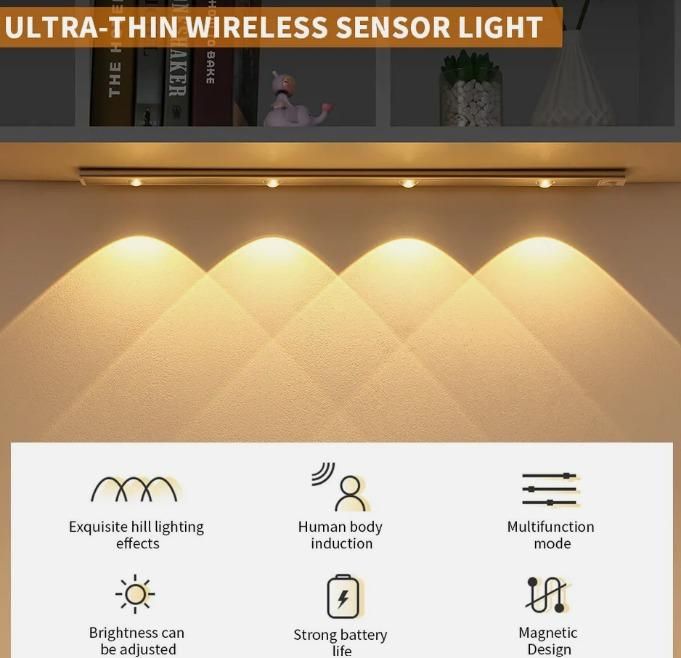 LED Motion Sensor Cabinet With USB