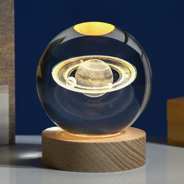 CRYSTAL BALL COSMIC 3D BEDSIDE LAMP BEDROOM HOME DECOR