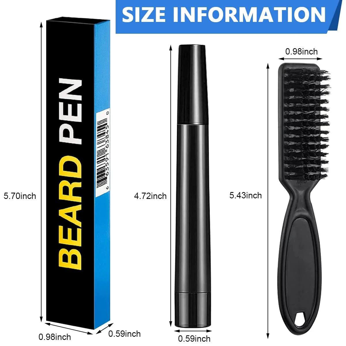 Beard Filler Kit With Pen & Brush