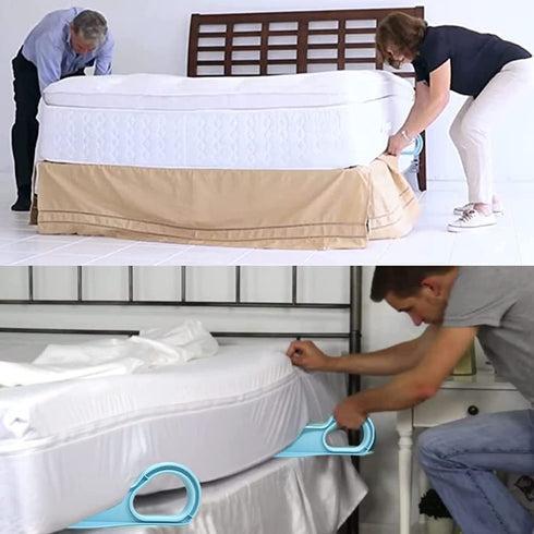 Mattress ergonomic lifting cleaning tool