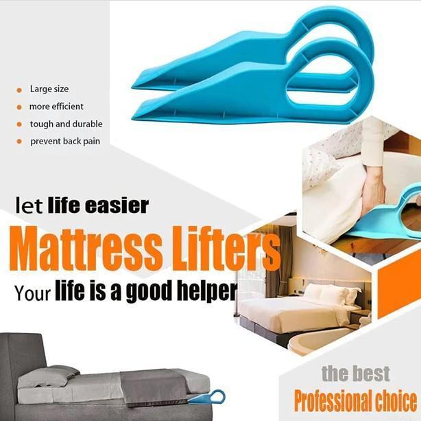 Mattress ergonomic lifting cleaning tool