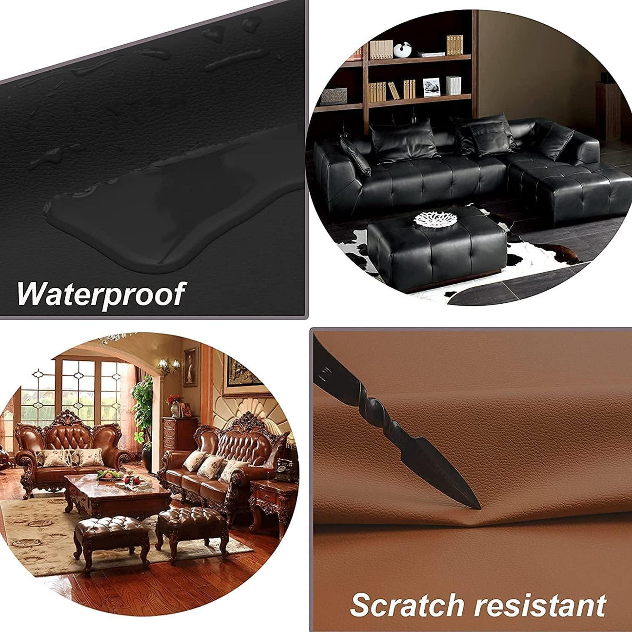 Leather Repair Patch Tape Kit for Couches & Furniture Sofa