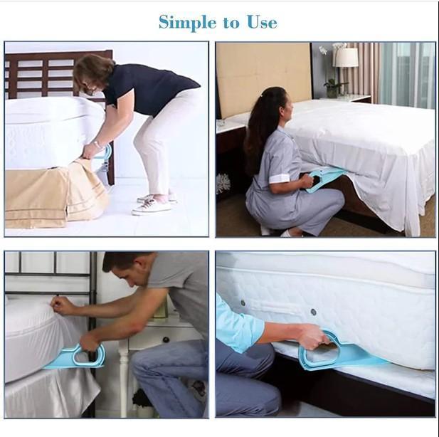 Mattress ergonomic lifting cleaning tool