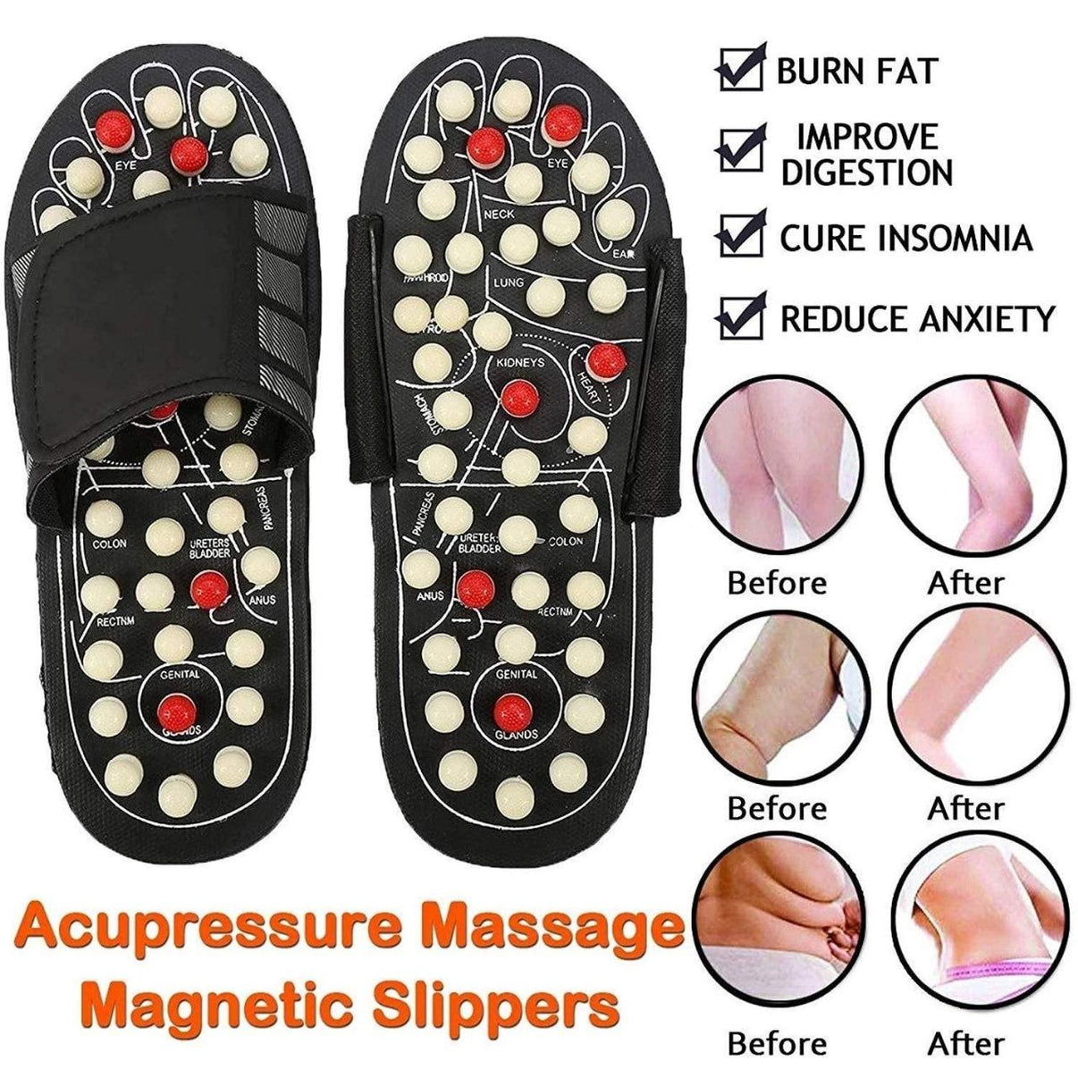 Acupressure and Magnetic Therapy Paduka Slippers