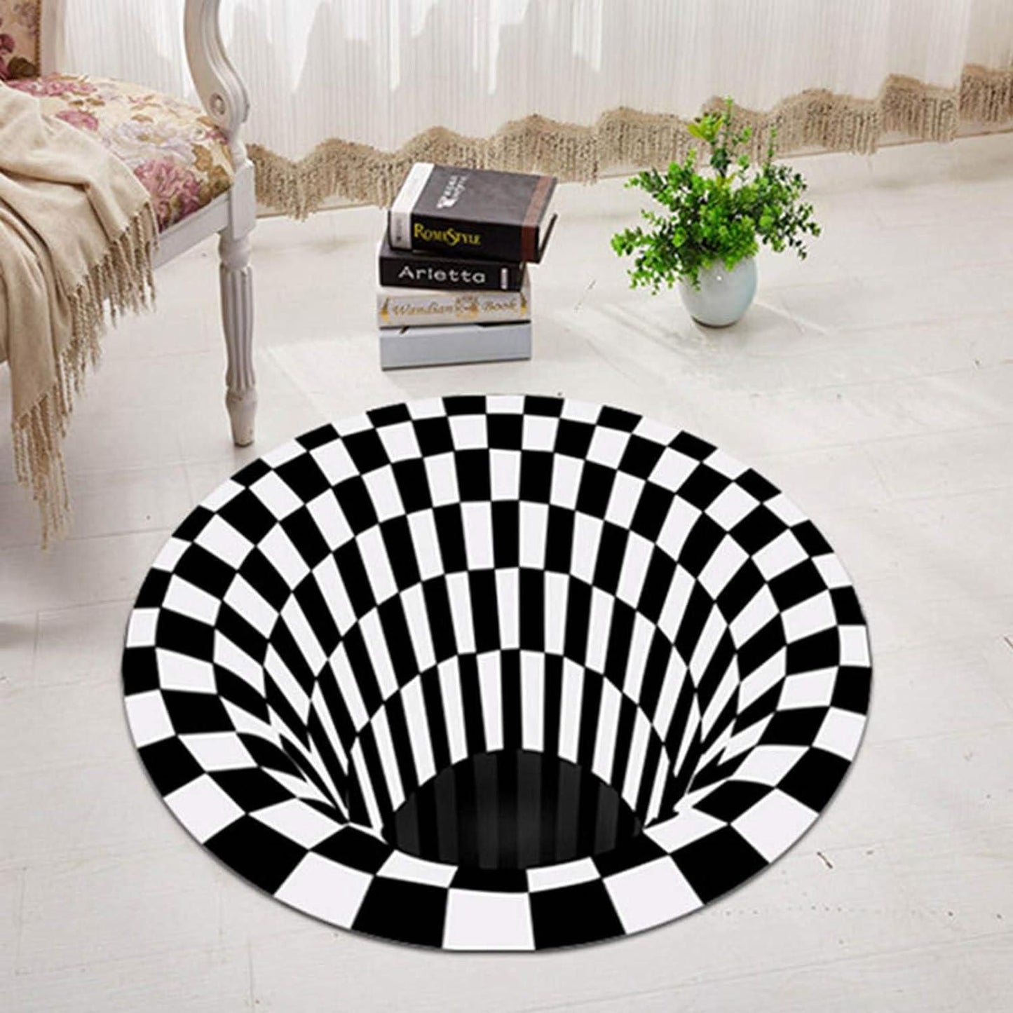 Black & White3D Carpet