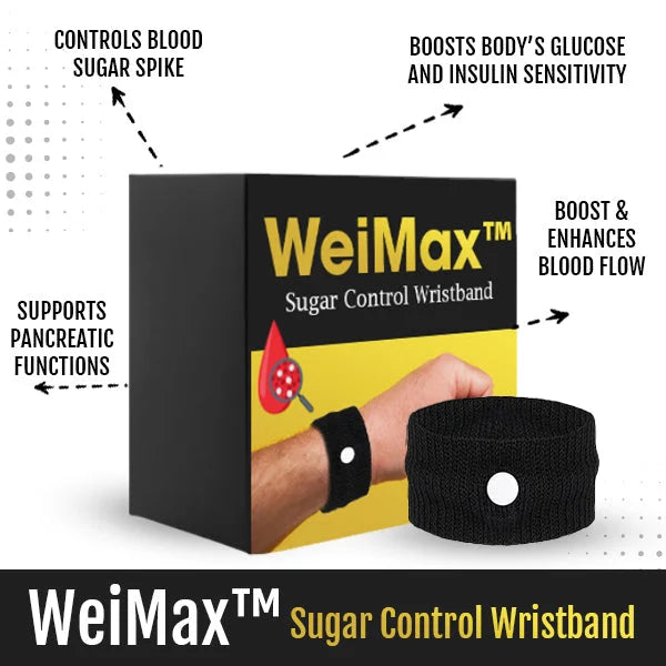 Sugar Control Wristband (Black Color)