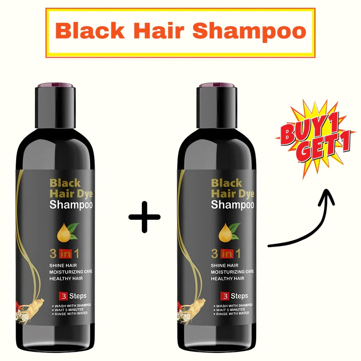 BLOSDREAM Black Hair Shampoo 3 in 1-100ml (Pack of 2)