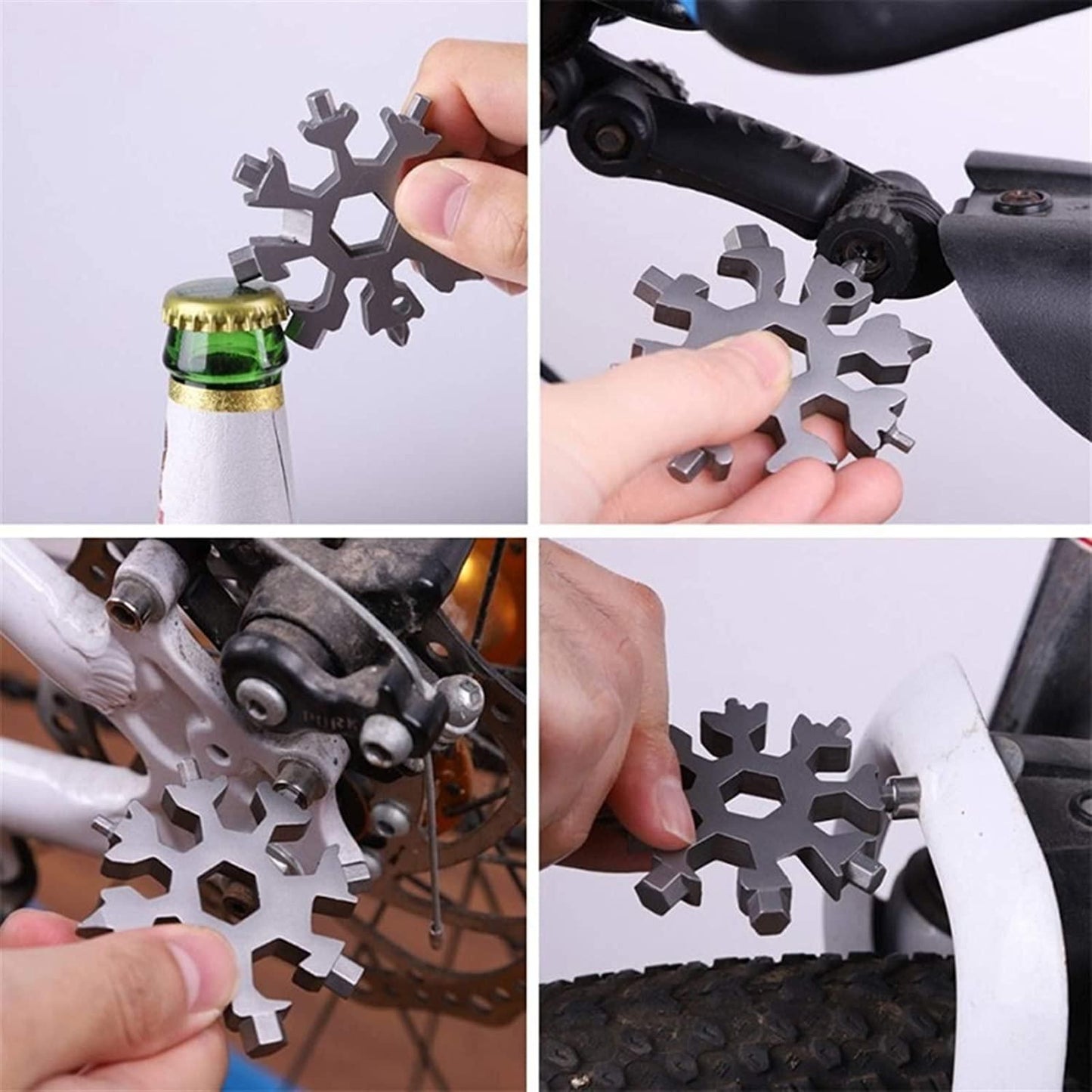 Snowflake - MultiTool 18-in-1 Stainless Steel Portable for Outdoor Adventure