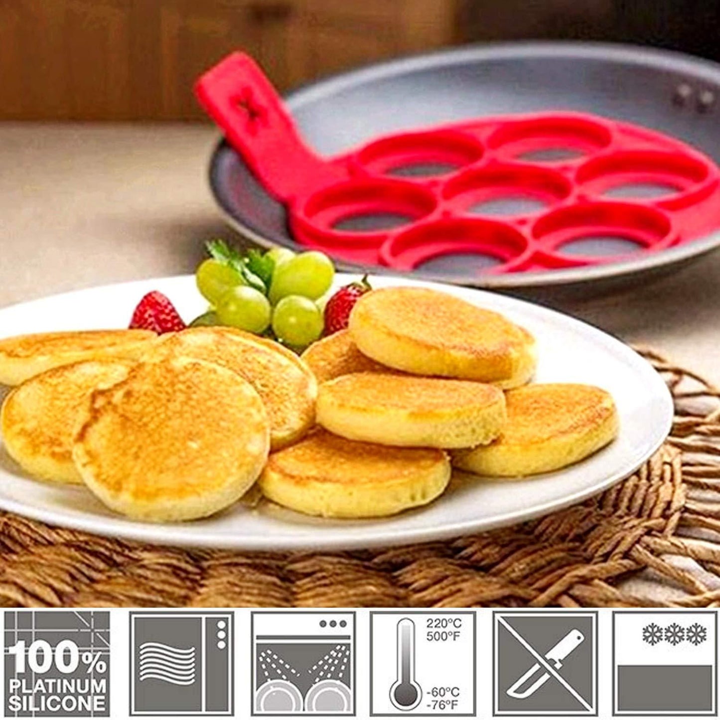 Silicone Non Stick Pancake Maker Molds